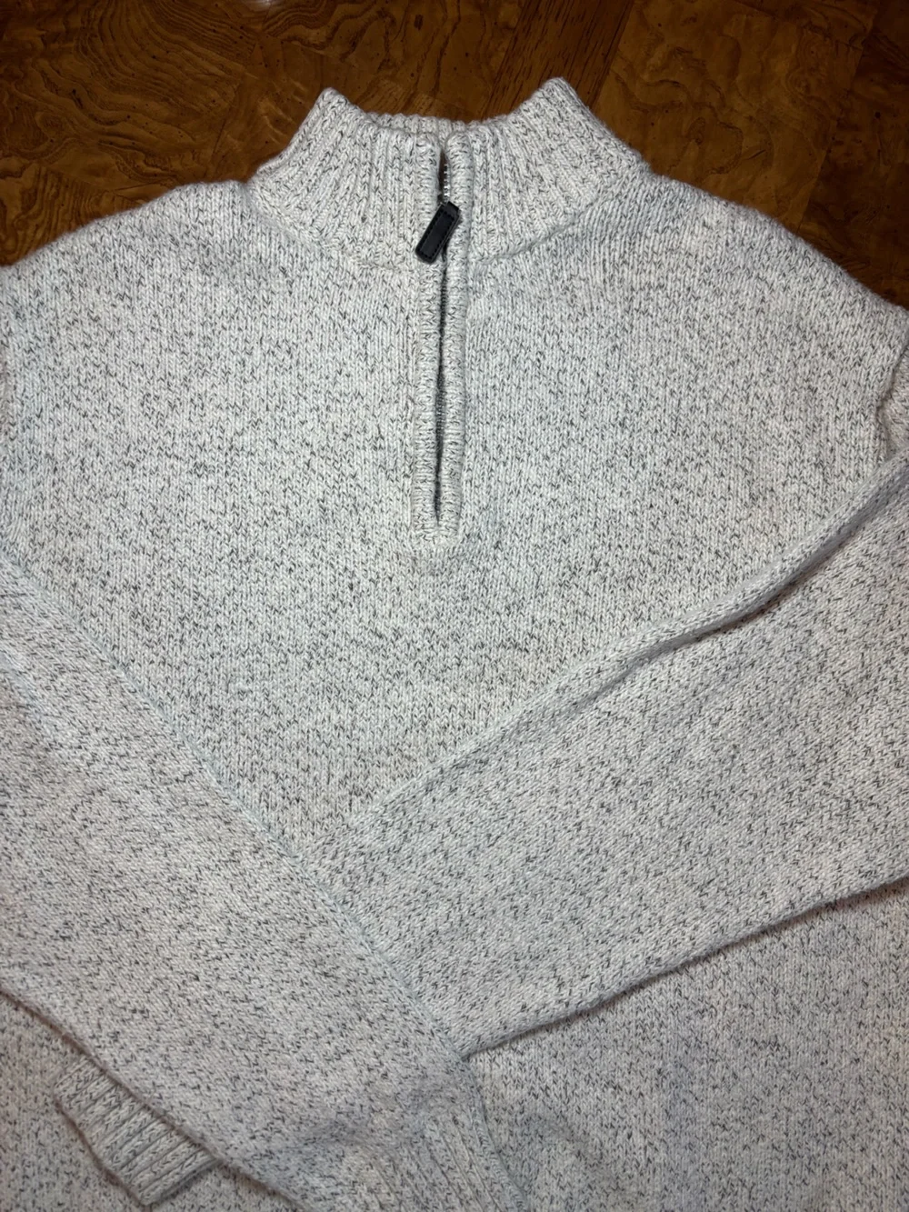 Heather Light Gray Knit Sweater